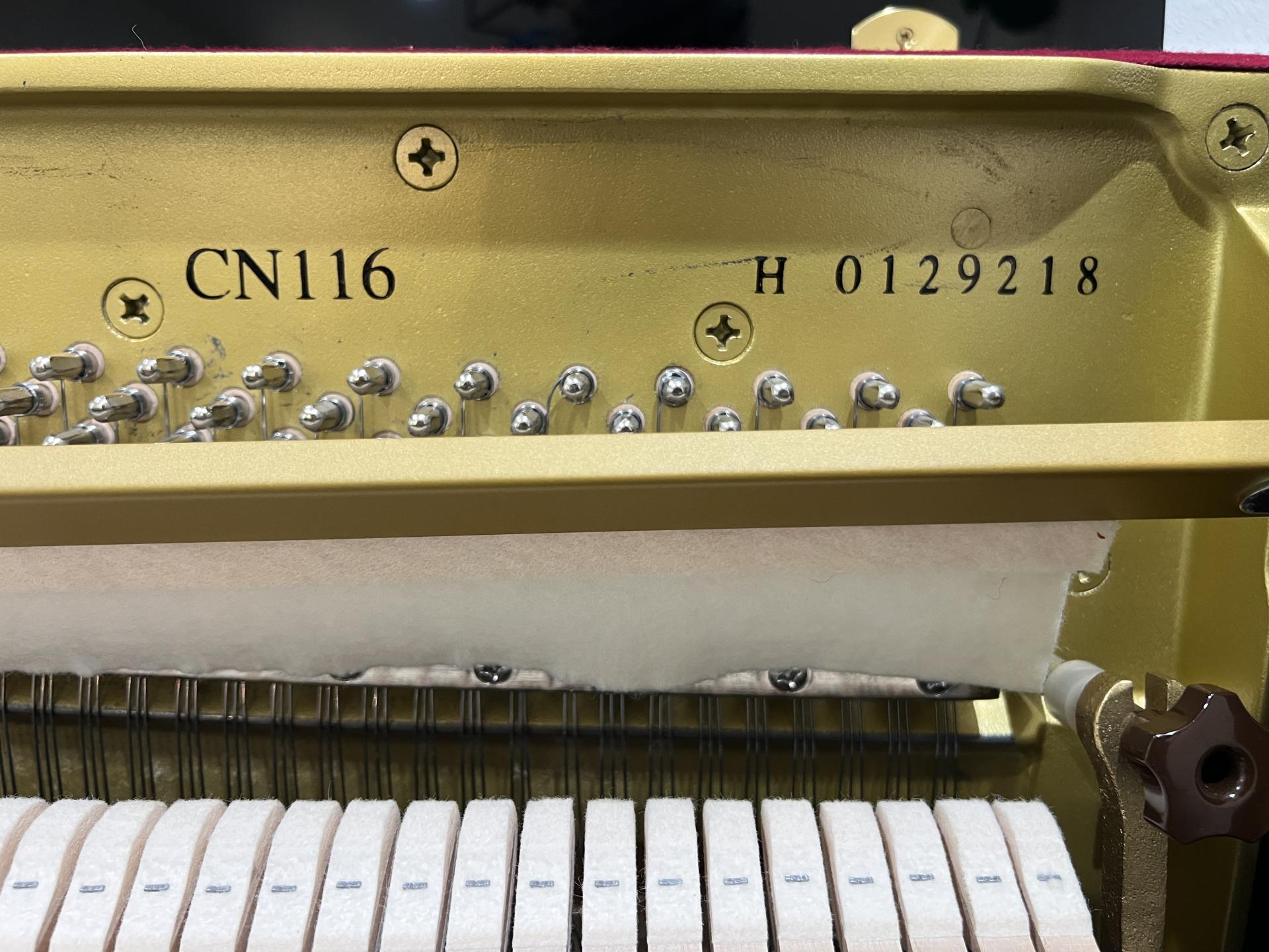 Cable & Nelson (Yamaha) C116 Upright Piano in Black Polyester – Gallery image – Roberts Pianos Houston