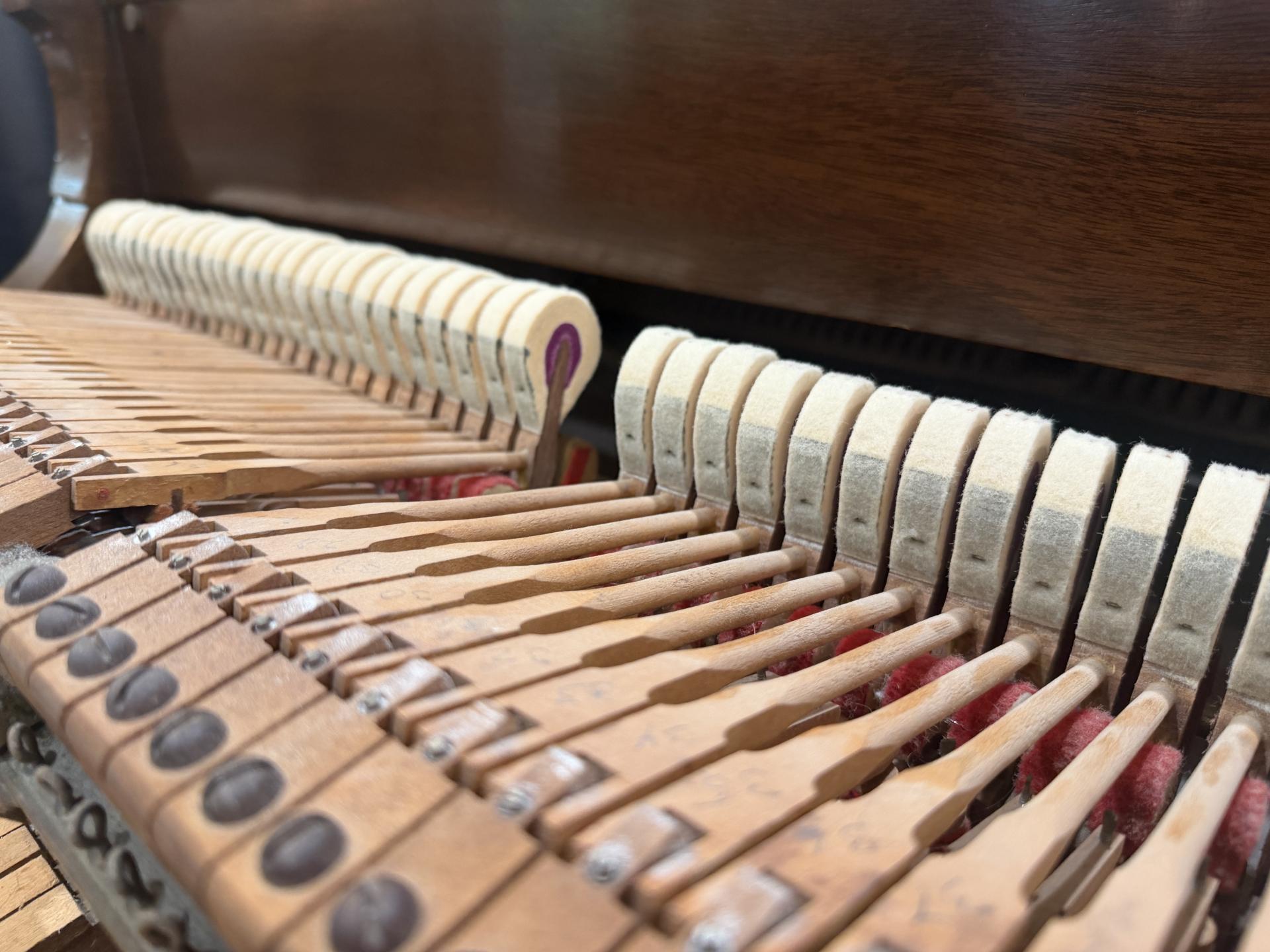 Worn hammers but several years still left for the next player.