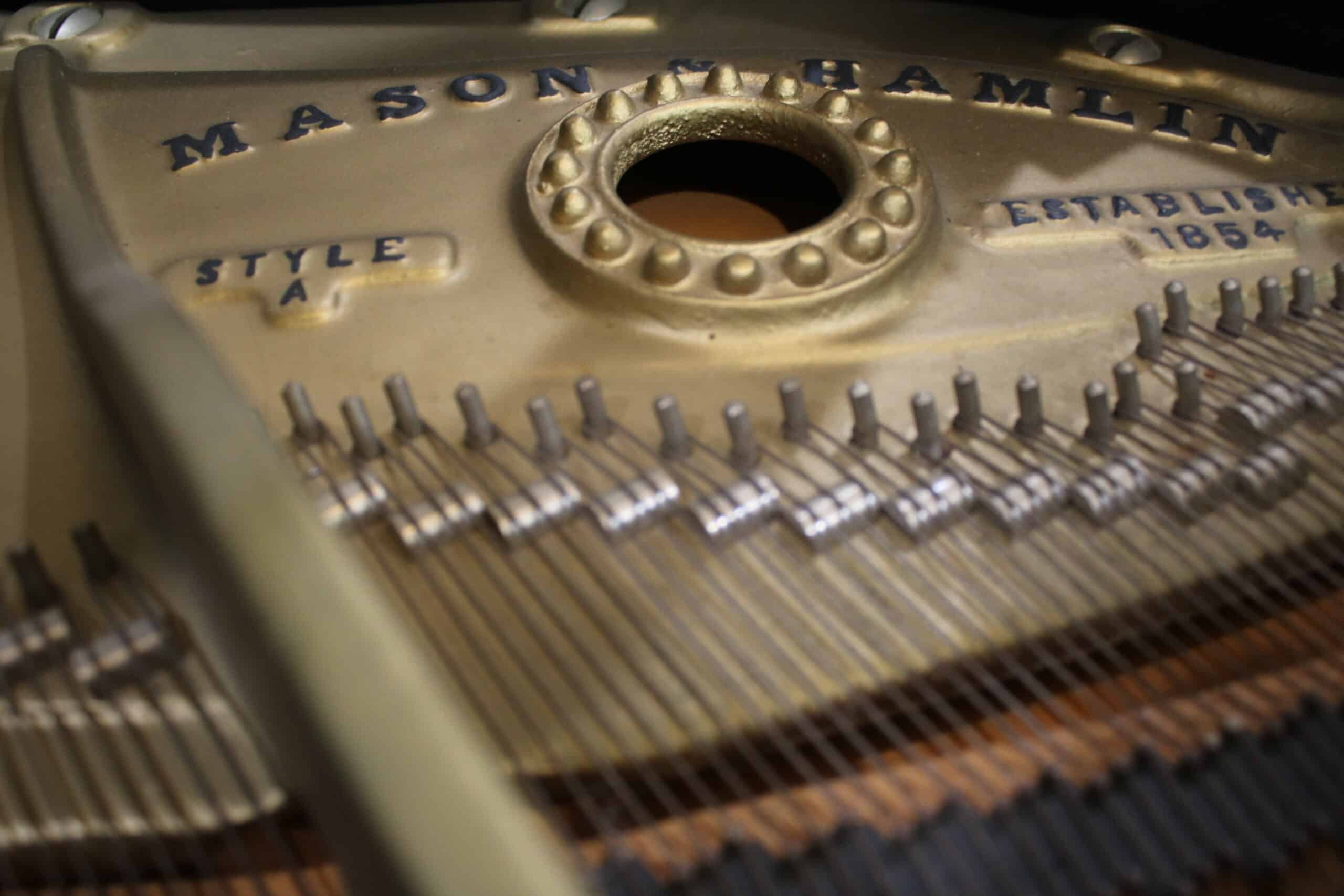 Mason & Hamlin Grand Piano in Ebony – Gallery image – Roberts Pianos Houston