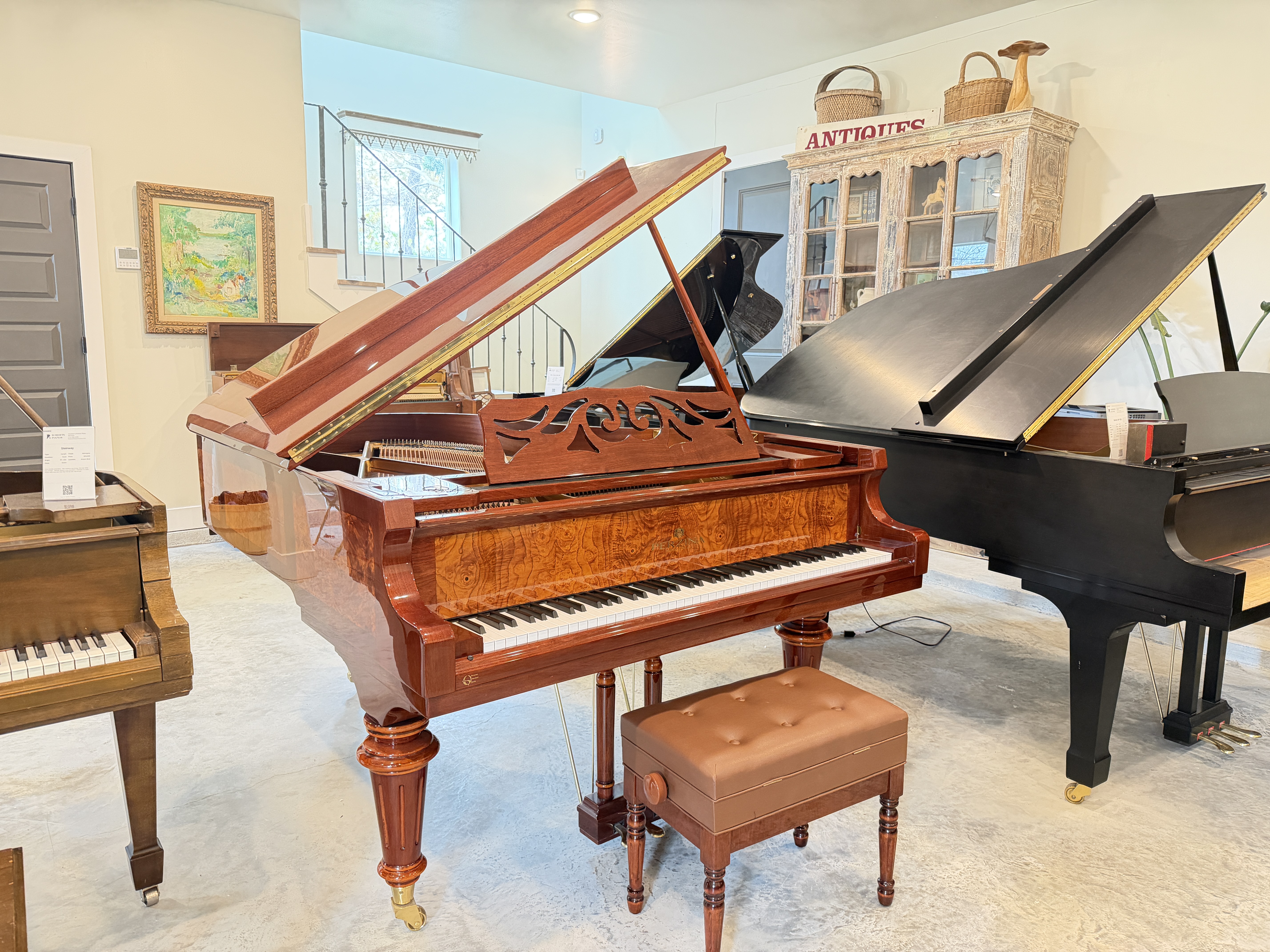 Perzina Gp187 Grand Piano in Walnut – Similar instrument – Roberts Pianos Houston