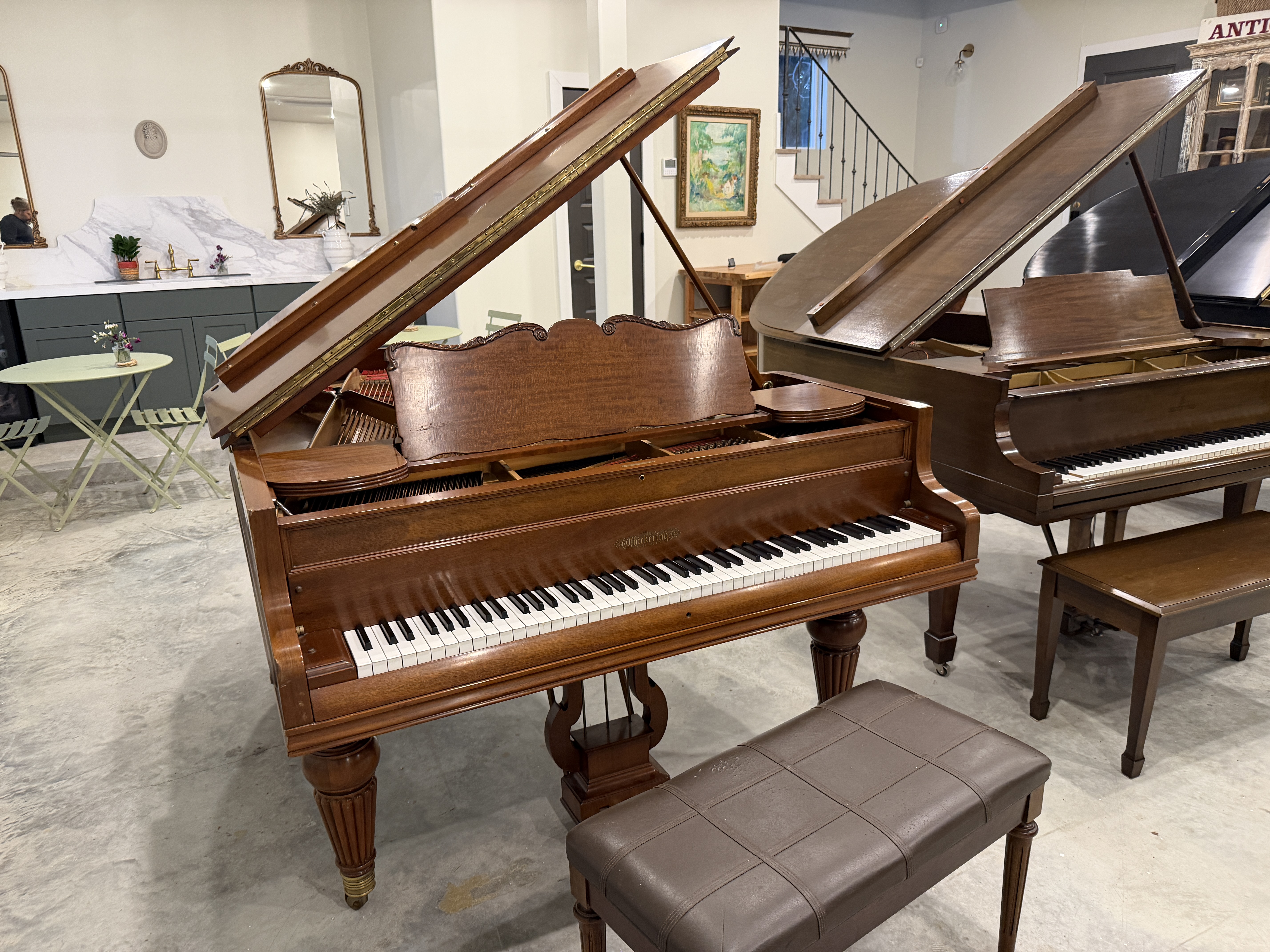 Chickering Grand Piano in Mahogany – Similar instrument – Roberts Pianos Houston